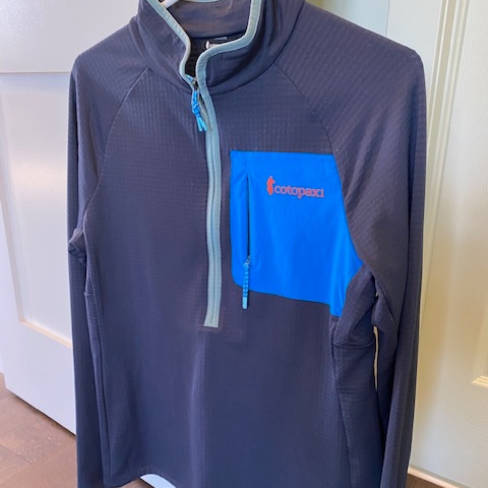 Cotopaxi Otero sz M full-zip fleece jacket 'Graphite' dark blue